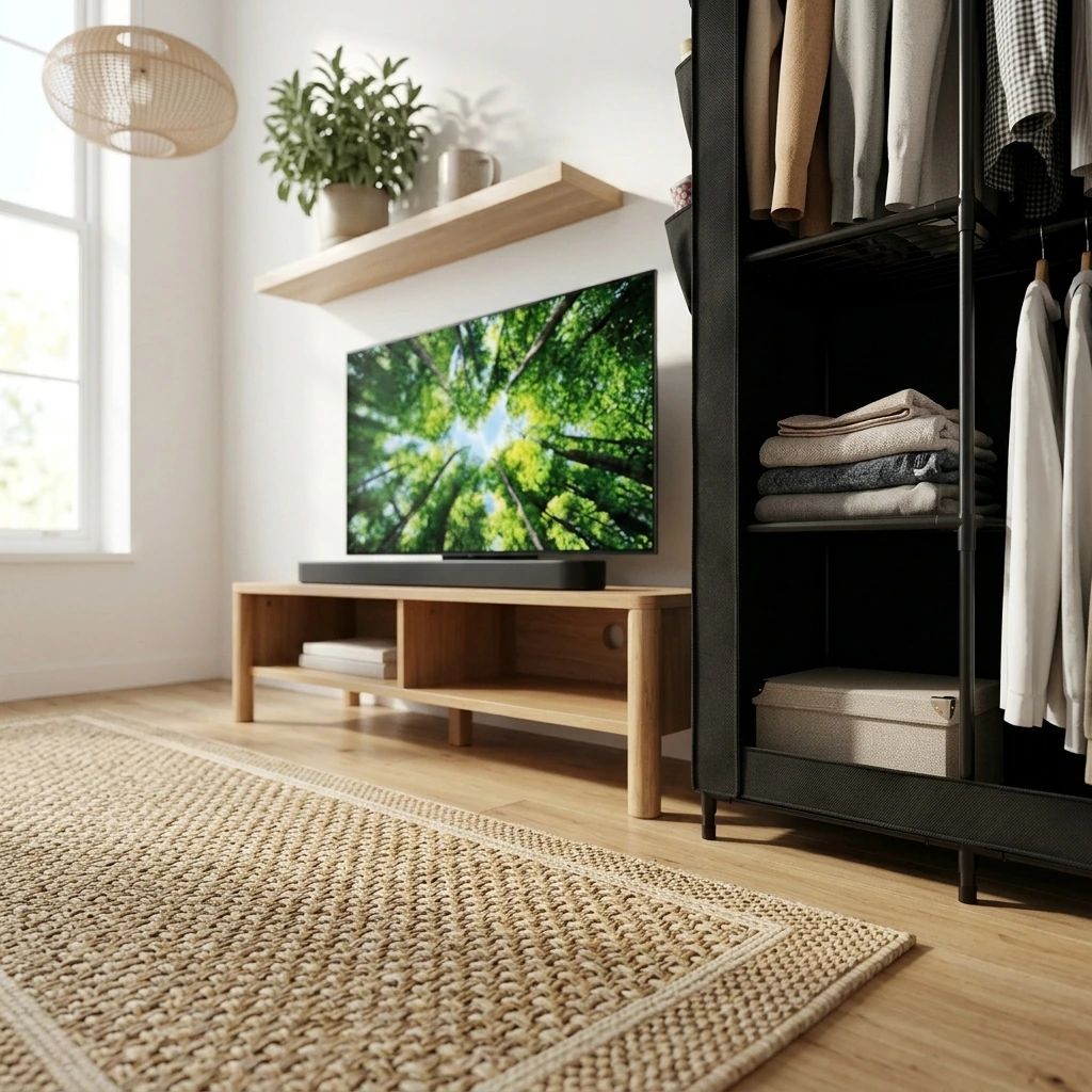 Japandi Workspace — LG 65-Inch Class OLED evo C4 Series Smart TV 4K Processor Flat Screen with Alexa Built-in (OLED65C4PUA, 2024),LG Sound Bar SC9S Perfect Matching for OLED C TV with IMAX Enhanced and Dolby Atmos
