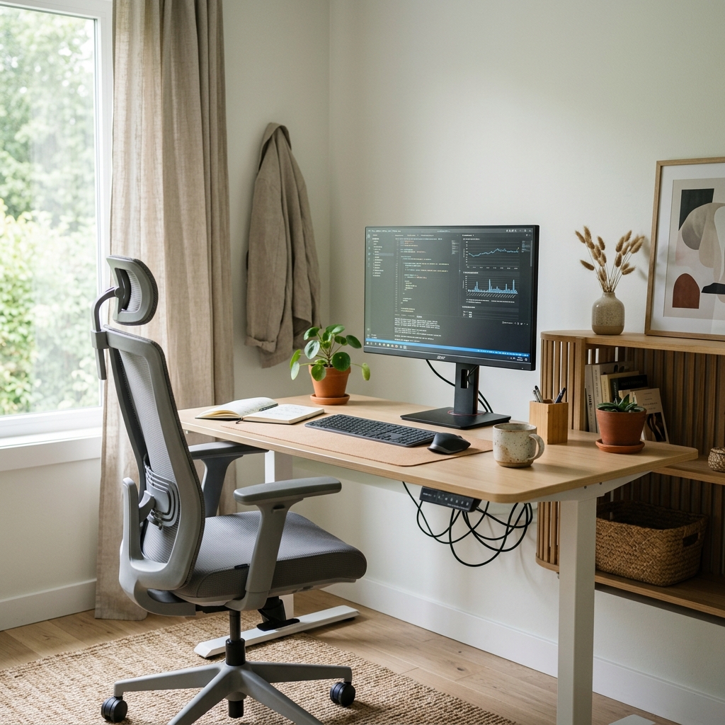 Japandi Home Office Setup 2026