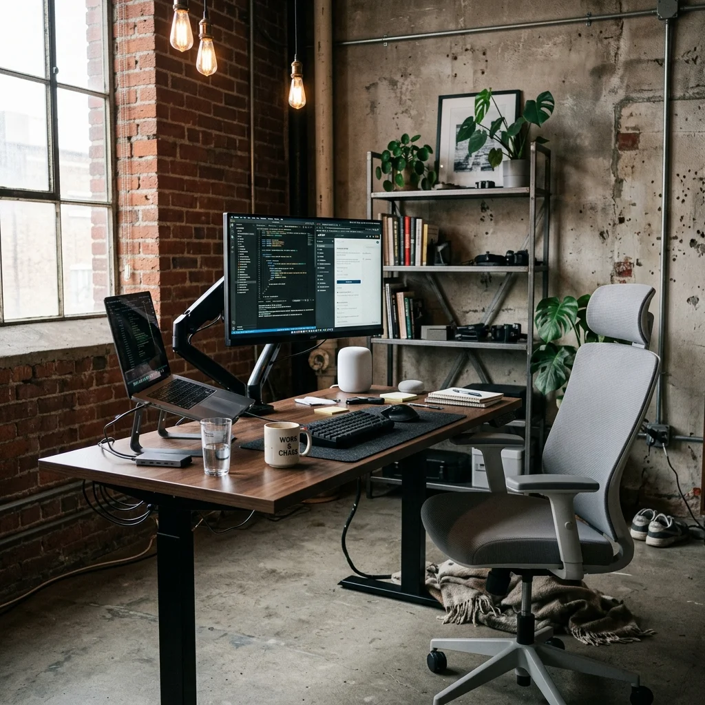 Industrial Home Office Setup 2026