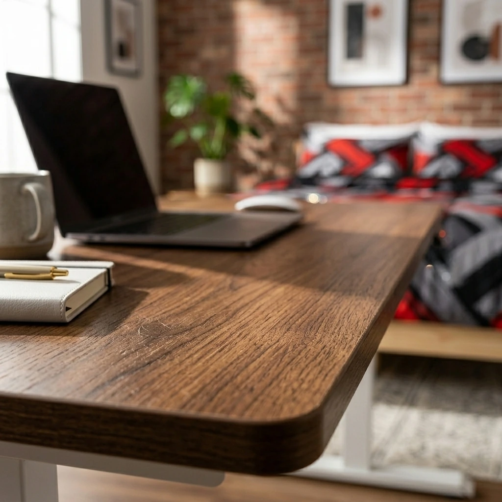 Industrial Bedroom — Zinus Tosha 12 Inch Wood Platform Bed, Full