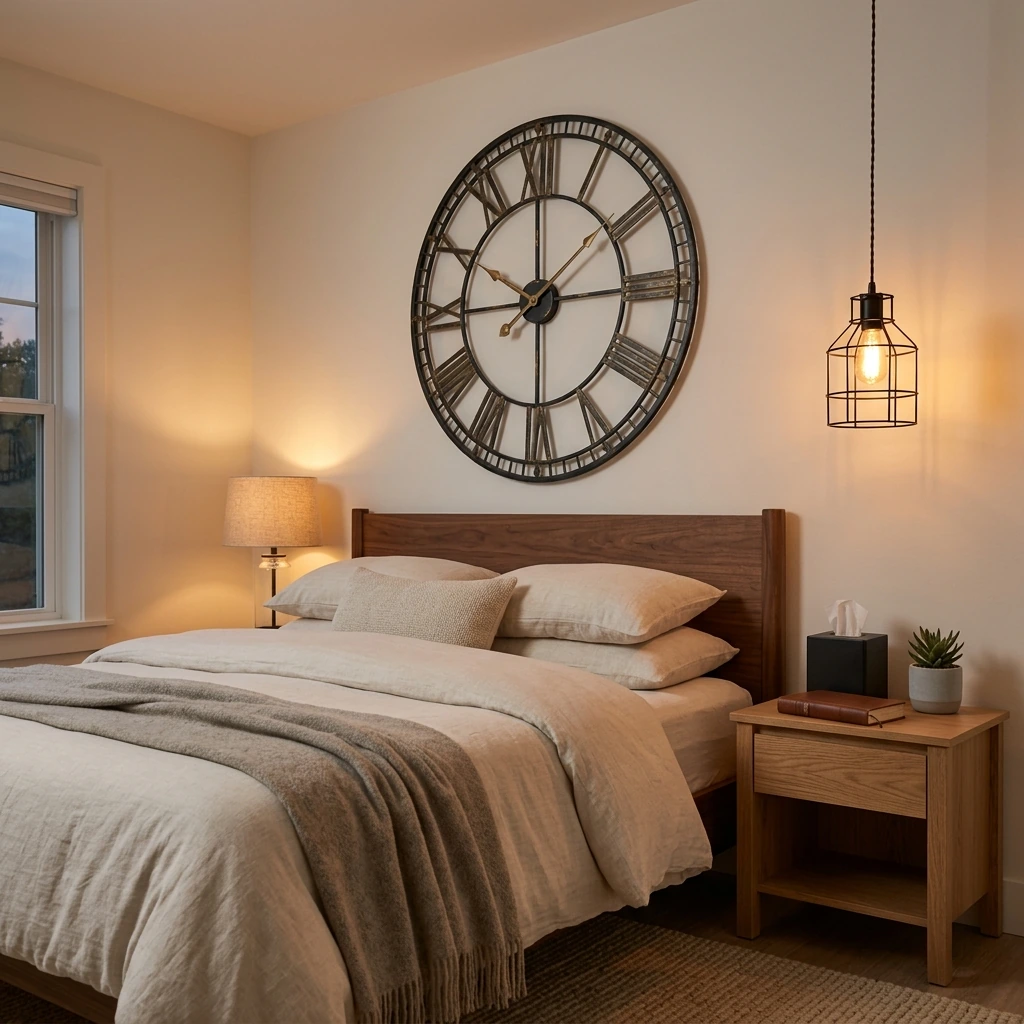 Cozy Wood Bedroom