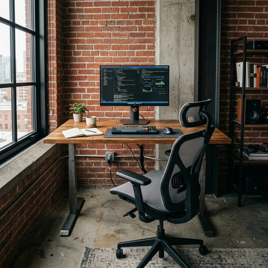 Industrial Home Office Setup 2026