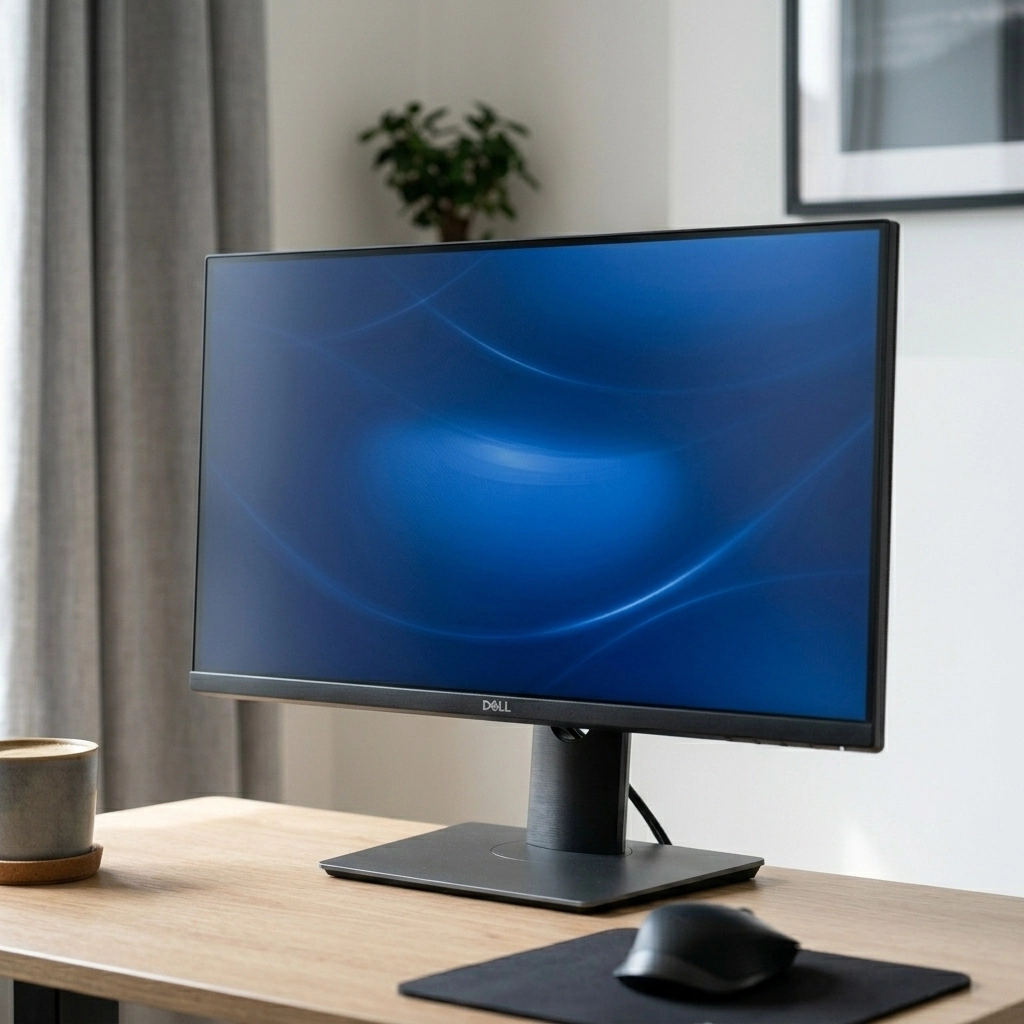 Minimalist Home Office Setup 2026 — Dell 27 Plus 4K Monitor - S2725QS - 27-inch 4K (3840 x 2160) 120Hz 16:9 Display, IPS Panel, AMD FreeSync Premium, sRGB 99%, Integrated Speakers, 1500:1 Contrast Ratio, Comfortview - Ash White