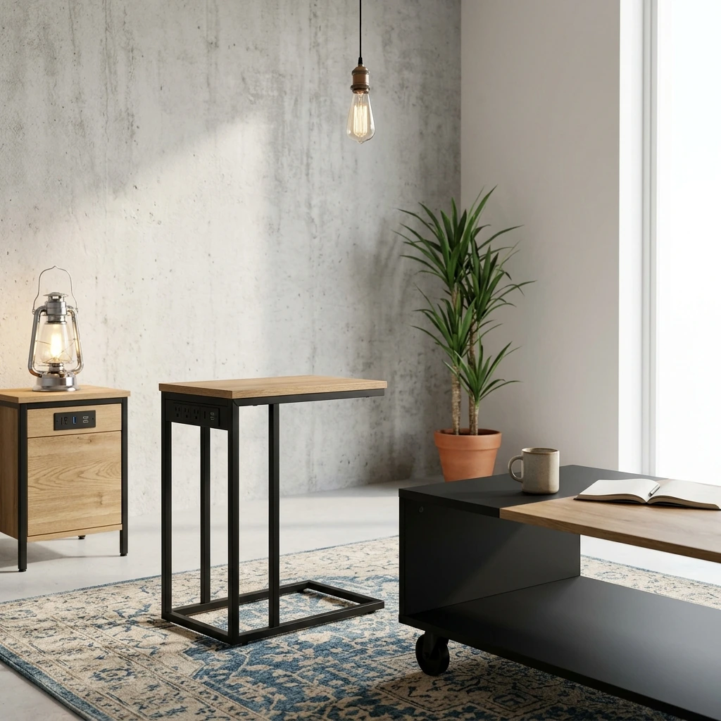Industrial Workspace — Loloi Amber Lewis Georgie Collection GER-02 Ocean/Sand 8'-4" x 11'-6", .19" Pile Height, Area Rug